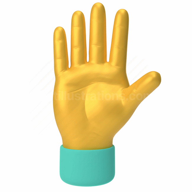 emoticon, emoji, sticker, gesture, hand, palm, yellow